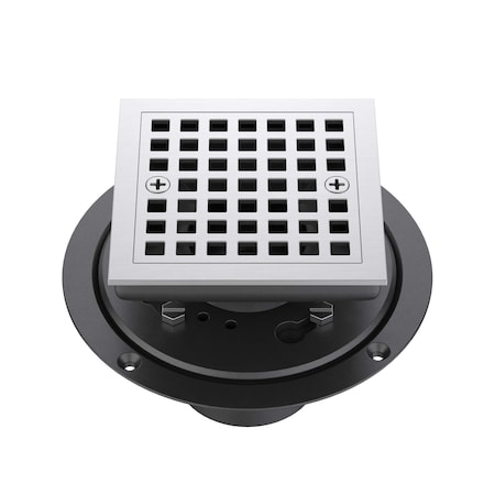 Kibi 4in Tile-In Shower Drain - Brushed Nickel KFD0401MB